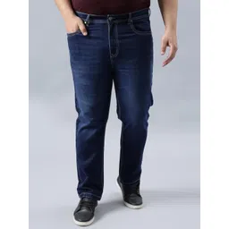 AUSTIN MARTIN Men Regular Fit Mid-Rise Low Distress Light Fade Stretchable Jeans-picture-18