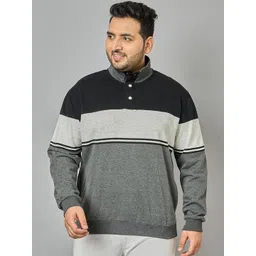 AUSTIVO Men Plus Size Colourblocked Sweatshirt-picture-16