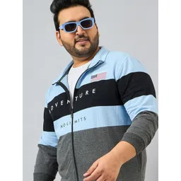 AUSTIVO Men Striped Plus Size Sweatshirt-picture-22