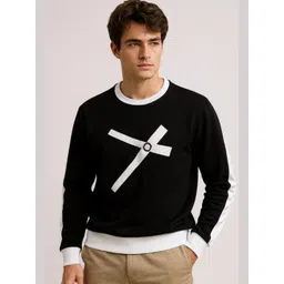 AUTNA Men Graphic Printed Round Neck Cotton Sweatshirt-picture-13