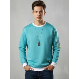 AUTNA Men Typography Printed Regular Fit Cotton Round Neck Long Sleeves T-shirt-picture-32