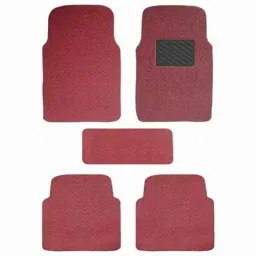 Auto Beast 5 Pcs 18mm PVC Grass Red Car Floor Mat Set for Jaguar F Type-picture-40