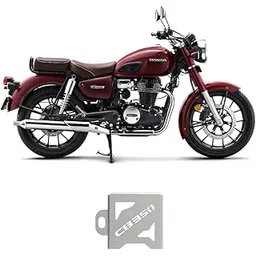 Auto Infinity Rear Reservoir Guard Compatible with Honda CB350 (New-2024) (Silver, Pack of 1)-picture-11