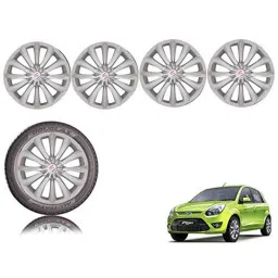 Auto Pearl 4 Pcs 14 inch Black ABS Press Type Hubcap Wheel Cover Set with Retention Ring for Ford Figo2019-picture-39