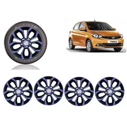 Auto Pearl 4 Pcs 14 inch Black ABS Press Type Hubcap Wheel Cover Set with Retention Ring for Tata TiagoXTXZ-picture-17