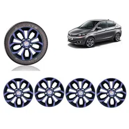 Auto Pearl 4 Pcs 14 inch Black ABS Press Type Hubcap Wheel Cover Set with Retention Ring for Tata TigorXMXTXTA-picture-13