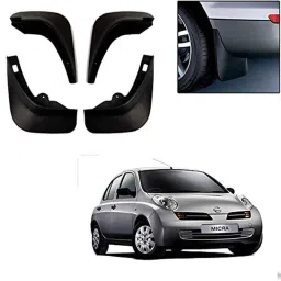 Auto Pearl 4 Pcs Black Cup Type Mud Flaps Car Splash Guard Set for Nissan Micra-picture-35