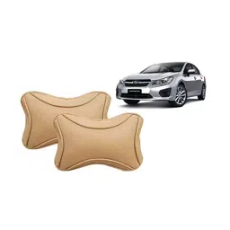 Auto Pearl Beige Dots CV Car Neck Rest Pillow Compatible for Subaru Impreza-picture-33