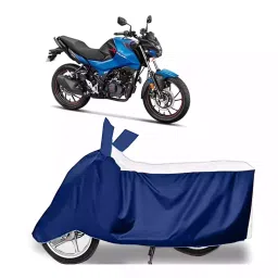 Auto Pearl Bike Cover for Hero Xtreme 160 R (White & Blue) image 1