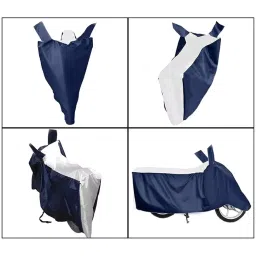 Auto Pearl Bike Cover for Hero Xtreme 160 R (White & Blue) image 5