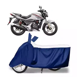 Auto Pearl Bike Cover for Hero Xtreme Sports (White & Blue)-picture-24