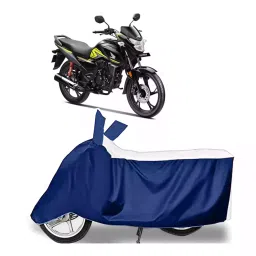 Auto Pearl Bike Cover for Honda SP 125 (White & Blue)-picture-24
