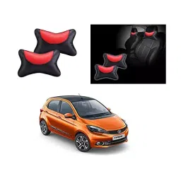 Auto Pearl Black and Red Designer Car Neck Rest Pillow Compatible for Tata Tiago 2019-picture-23