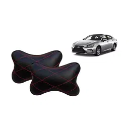 Auto Pearl Black Red CV Car Neck Rest Pillow Compatible for Lexus ES-picture-46