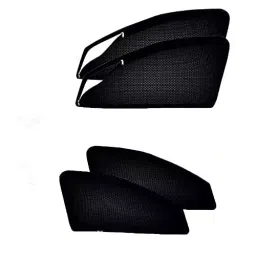 Auto Pearl Black Zipper Magnetic Window (Front/Rear) Car Curtains for Tigor (Set of 4 Pcs)-image-43