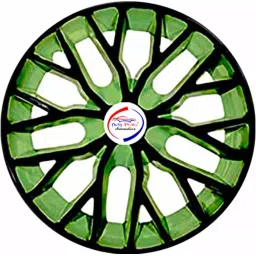 Auto Pearl BlkGn44 R14 35.56 cm (14 Inch) PPress Type Wheel Hubcap with Retention Ring Glossy Black Green Wheel Cover for Maruti Swift (Set of 4)-picture-10