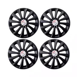 Auto Pearl Car Black Wheel Cover Caps 35.56 cm (14 Inch) Press Type Fitting Compatible with Amaze Type-2-picture-36