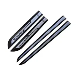 Auto Pearl Car Door Side Beading Moulding ‎Black & Silver Compatible For Hyundai Elite I20 (Set of 4 Pcs)-picture-31