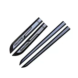 Auto Pearl Car Door Side Beading Moulding ‎Black & Silver Compatible For Hyundai (Set of 4 Pcs)-picture-29