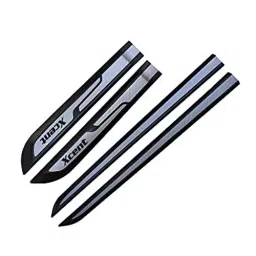 Auto Pearl Car Door Side Beading Moulding ‎Black & Silver Compatible For Hyundai Xcent (Set of 4 Pcs)-picture-30