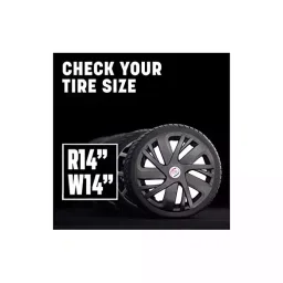 Auto Pearl Car Full Caps Black 14  inch Wheel Cover Compatible with Ritz T2-picture-30