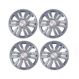 Auto Pearl Car Full Caps Silver 381 mm(15 Inch) Wheel Cover Compatible with New Baleno-picture-48