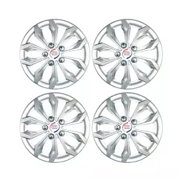Auto Pearl Car Full Silver Wheel Cover Caps 33.02 cm (13 Inch) Press Type Fitting Compatible with Ikon-picture-41