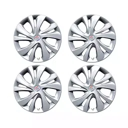 Auto Pearl Car Full Silver Wheel Cover Caps 35.56 cm (14 Inch) Press Type Fitting for Jazz 2015-picture-14