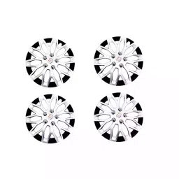 Auto Pearl Car Silver Black Wheel Cover Caps 35.56 cm (14 Inch) Press Type Fitting Nissan Micra-picture-22