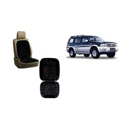 Auto Pearl Car Wooden Bead Seat Cushion with Velvet Border Compatible for Endeavour - Set of 2 Pcs-picture-43