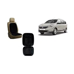Auto Pearl Car Wooden Bead Seat Cushion with Velvet Border Compatible for Renault Lodgy Set of 2 Pcs-picture-18