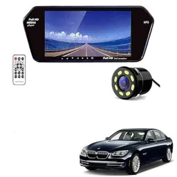 Auto Pearl CBP24 7 inch HD Bluetooth LED Touch Screen with 8 LED Reverse Camera for BMW 7 Series-image-9