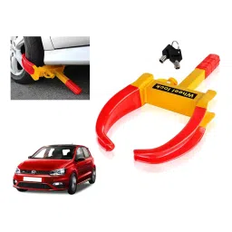 Auto Pearl Claw Type Adjustable Anti Theft Wheel Clamp Lock for Volkswagen Polo 1.2L 2013 Onwards-image-28