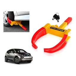 Auto Pearl Claw Type Adjustable Anti Theft Yellow, Red Wheel Clamp Lock for BMW i3-image-29