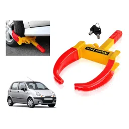 Auto Pearl Claw Type Adjustable Anti Theft Yellow, Red Wheel Clamp Lock for Daewoo Matiz-image-30