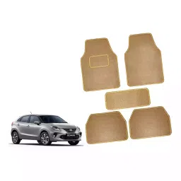 Auto Pearl CMBE77 Polyester Standard Mat for Toyota Glanza (Beige)-picture-10
