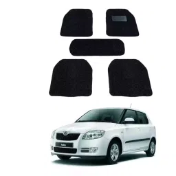Auto Pearl DB7M253 PVC and Plastic Standard Mat for Skoda Fabia 2005 (Black)-picture-29