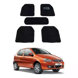 Auto Pearl DB7M269 PVC and Plastic Standard Mat for Tata Indica 2005 (Black)-picture-41