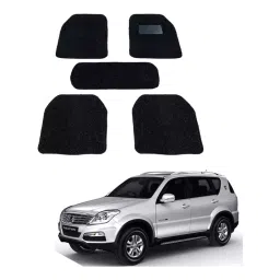 Auto Pearl DB7M335 PVC and Plastic Standard Mat for Mahindra Rexton 2005-2015 (Black)-picture-24
