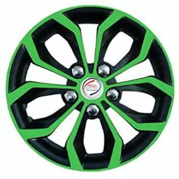 Auto Pearl GnDC01 R15 381 mm(15 Inch) PPress Type Wheel Hubcap with Retention Ring Glossy Green DC Wheel Cover for Aura S AMT Petrol (Set of 4)-picture-18