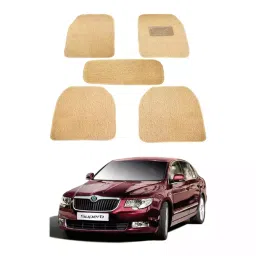 Auto Pearl MA3O259 PVC and Plastic Standard Mat for Skoda Superb 2005 (Beige)-picture-26