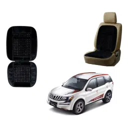 Auto Pearl Polyester, Cotton Front Vehicle Seating Pad Black for Mahindra XUV 500-picture-40