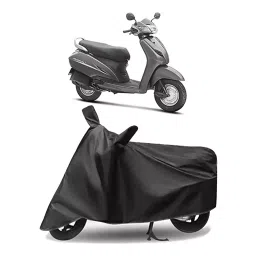 Auto Pearl Polyester Two Wheeler Cover for Honda Activa 3G (Grey)-picture-16