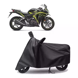 Auto Pearl Polyester Two Wheeler Cover for Honda CBR 250R (Grey)-picture-26