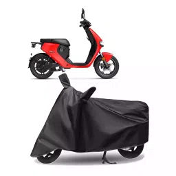 Auto Pearl Polyester Two Wheeler Cover for Vmoto Soco Super Soco Cumini (Grey)-picture-18