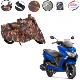 Auto Pearl Polyester Waterproof Two Wheeler Cover for Suzuki Burgman Street,(Jungle Print)-picture-10