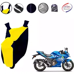Auto Pearl Polyester Waterproof Two Wheeler Cover for Suzuki Gixxer SF 250 (Water Proof)-picture-25