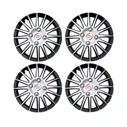 Auto Pearl Press Type Fitting Wheel Cover Car Caps for Eon D-Lite (Silver & Black, 304.8 mm (12 Inch))-picture-16