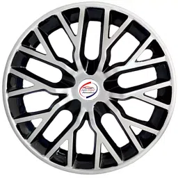 Auto Pearl S-B51 R14 35.56 cm (14 Inch) Press Type Wheel Hubcap with Retention Ring Glossy Silver Black Wheel Cover for Tata Tiago (Set of 4)-picture-48