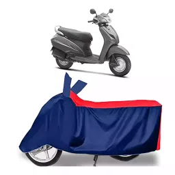 Auto Pearl Two Wheeler Cover with Bag for Honda Activa 3G, Red & Blue-picture-21